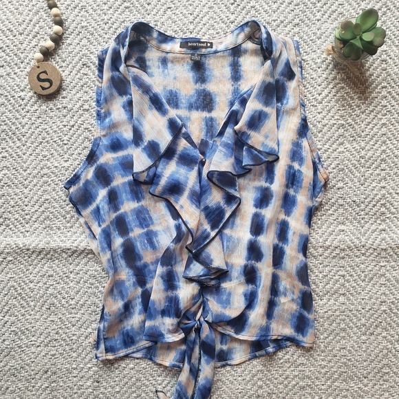 Heart Soul Tops - 5 for $20!! Heartsoul tie dye button up tank